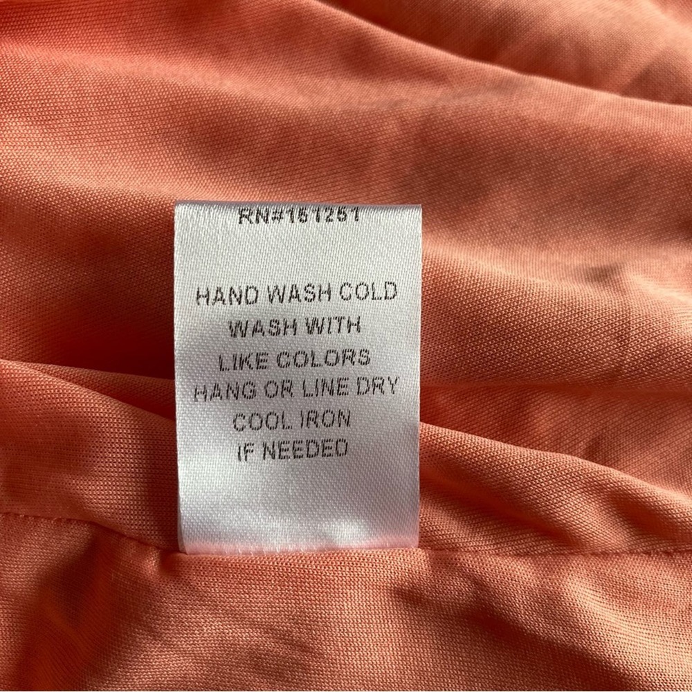 In Loom NWT Smocked Bodice Orange Floral Summer Dress Size S - Picture 8 of 8